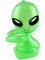 12.5" Green Inflatable Martian Baby Alien Prop Toy Decoration